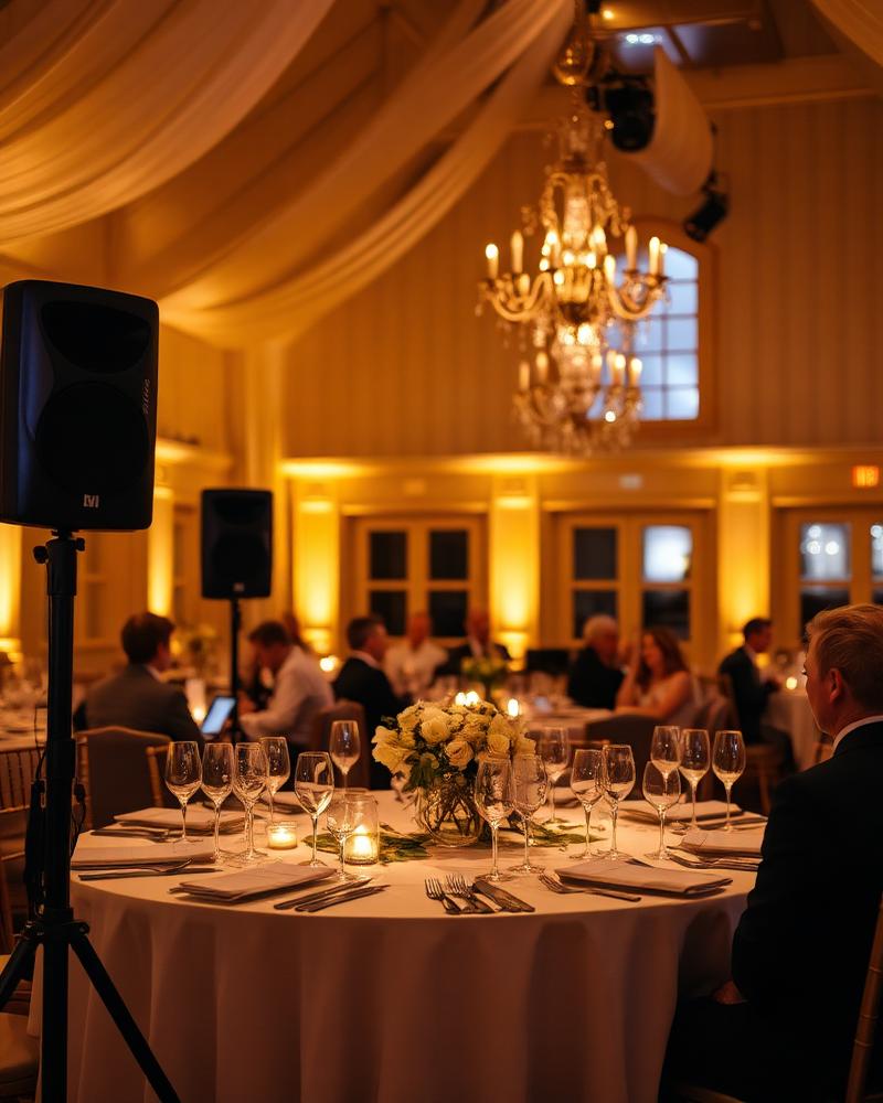 Bröllop och event med professionell ljud- och ljusutrustning
